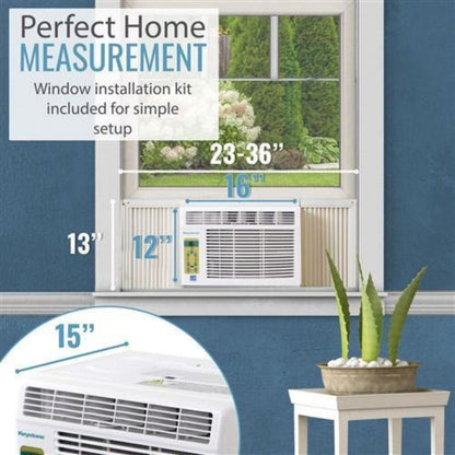 Keystone Energy Star 12,000 BTU Window-Mounted Air Conditioner with Follow Me LCD Remote Control  -  KSTAW12CE