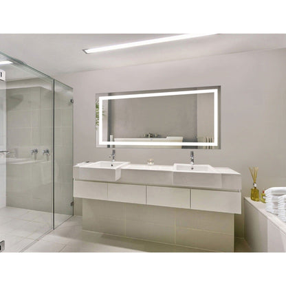 Krugg Icon 60â€³ X 30â€³ LED Bathroom Mirror with Dimmer and Defogger ICON6030 - Backyard Provider