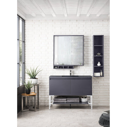 James Martin Vanities Milan 47.3" Single Vanity Cabinet - 801V47.3GWRGDCHB