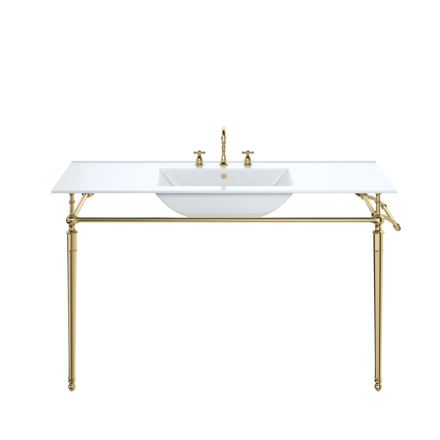 James Martin Vanities Westley 47.2" Single Sink and Console - 319V47.2BRSCRM