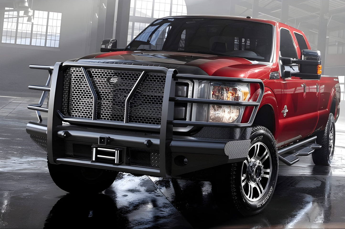 Steelcraft Ford F250/F350 Superduty 2011-2016 HD Front Bumper with Receiver Winch Ready - HD11370RW