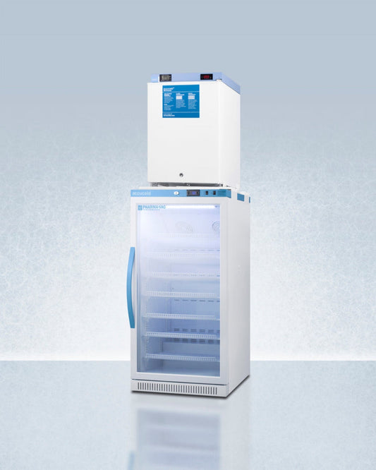 Accucold - 24" Wide All-Refrigerator/All-Freezer Combination - ARS8PV-FS30LSTACKMED2