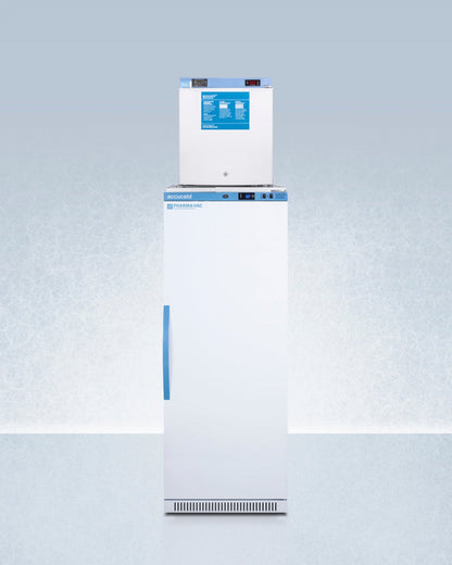 Accucold - 24" Wide All-Refrigerator/All-Freezer Combination - ARS8PV-FS24LSTACKMED2