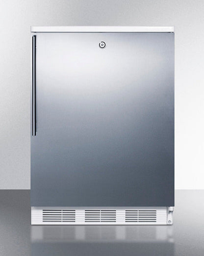 Summit - 24" Wide Built-In All-Refrigerator -  FF6LWBI7SSHV