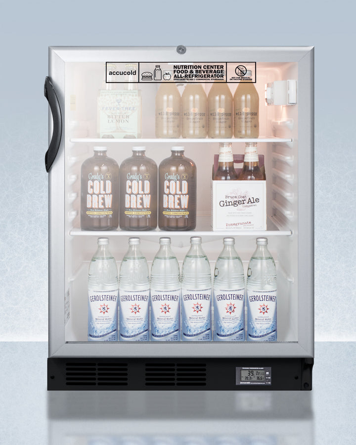 Accucold - 24" Wide Built-In All-Refrigerator, ADA Compliant