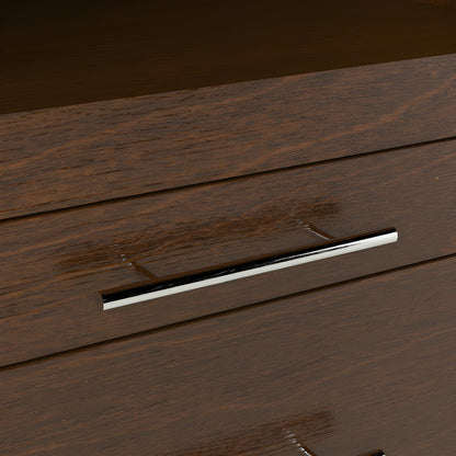 Leto Muro Coventry Storage Side Tower in Walnut CSTR