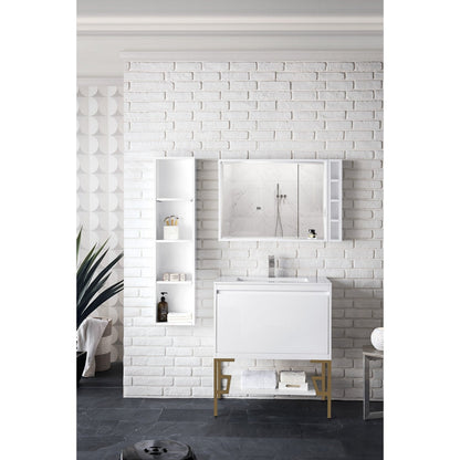James Martin Vanities Milan 31.5" Single Vanity Cabinet - 801V31.5GWRGDCHB