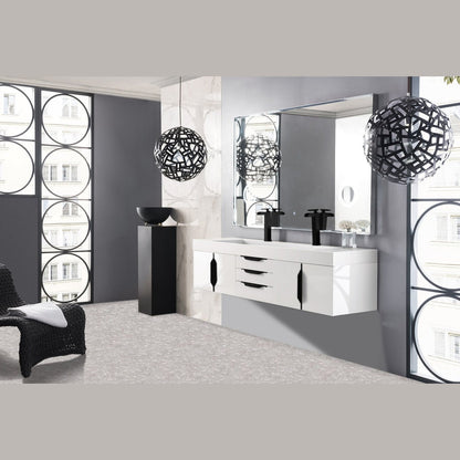 James Martin Vanities Mercer Island 72" Double Vanity - 389-V72D-AGR-G-DGG