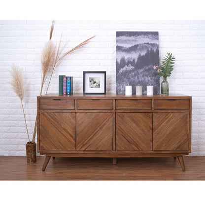 New Pacific Direct Piero Chevron Buffet 4 Drawers + 4 Doors -  7800048