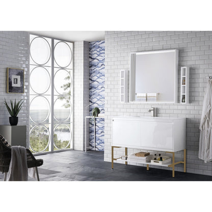 James Martin Vanities Milan 47.3" Single Vanity Cabinet - 801V47.3GWRGDCHB
