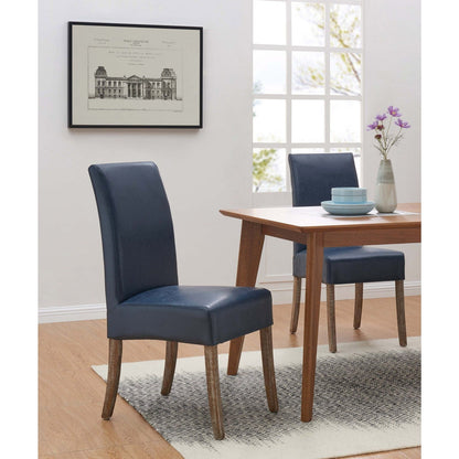 New Pacific Direct Valencia Bonded Leather Chair, (Set of 2)  - 108239B-V05