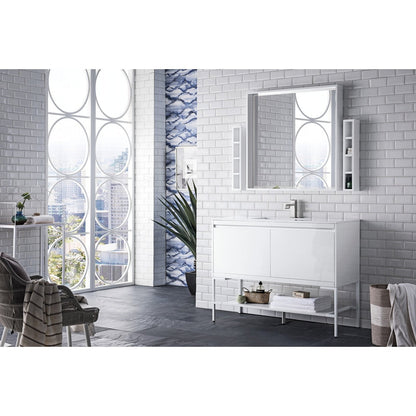 James Martin Vanities Milan 47.3" Single Vanity Cabinet - 801V47.3GWRGDCHB
