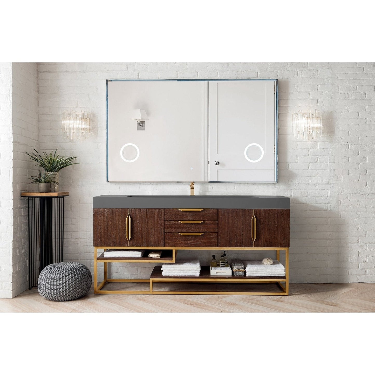 James Martin Vanities Columbia 72" Single Vanity - 388-V72S-AGR-MB-DGG