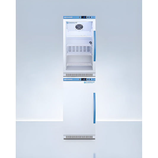 Accucold Summit 20" Wide Performance Series All-Refrigerator/All-Freezer Combination - ARG31PVBIADA-AFZ2PVBIADASTACKLHD