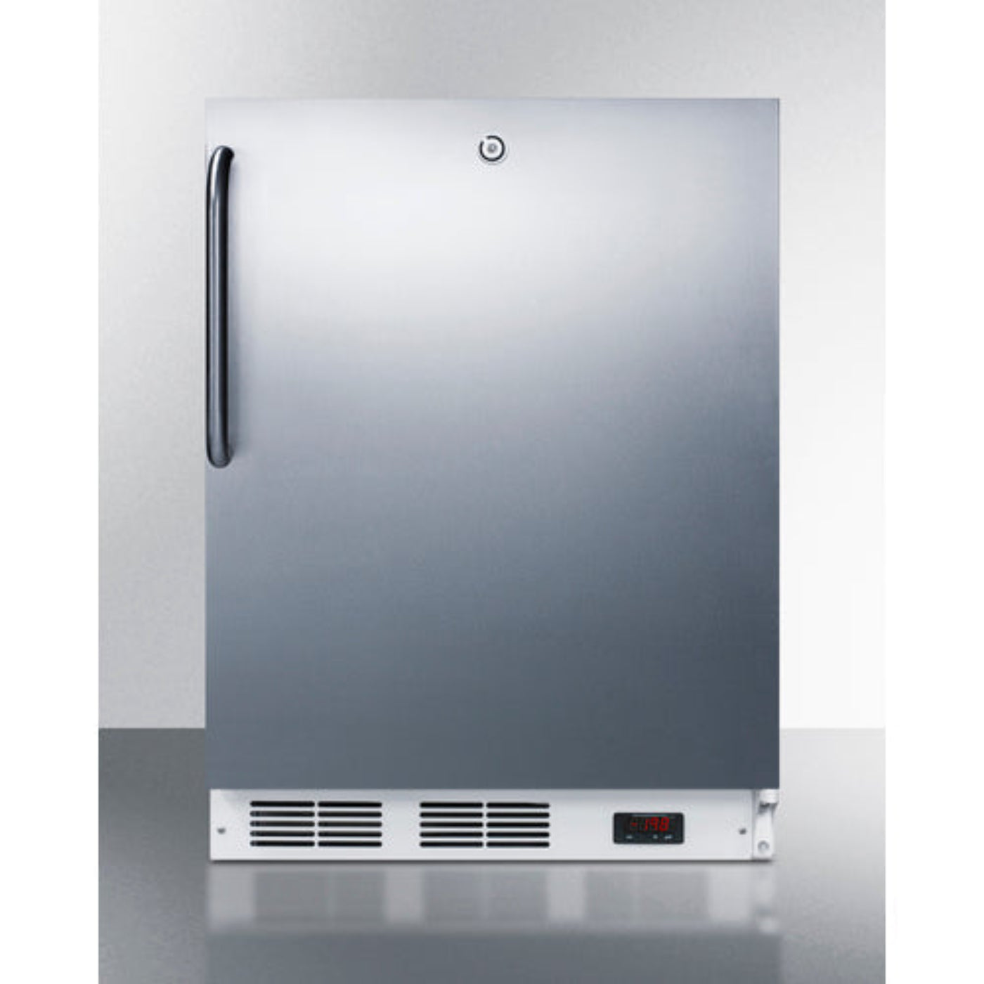Accucold - 24" Wide Built-In Refrigerator-Freezer - CT66LWCSS
