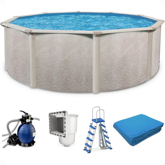 Aquarian Phoenix 18ft x 52in Above Ground Pool w/ Filter, Ladder, Liner, Skimmer - 109525