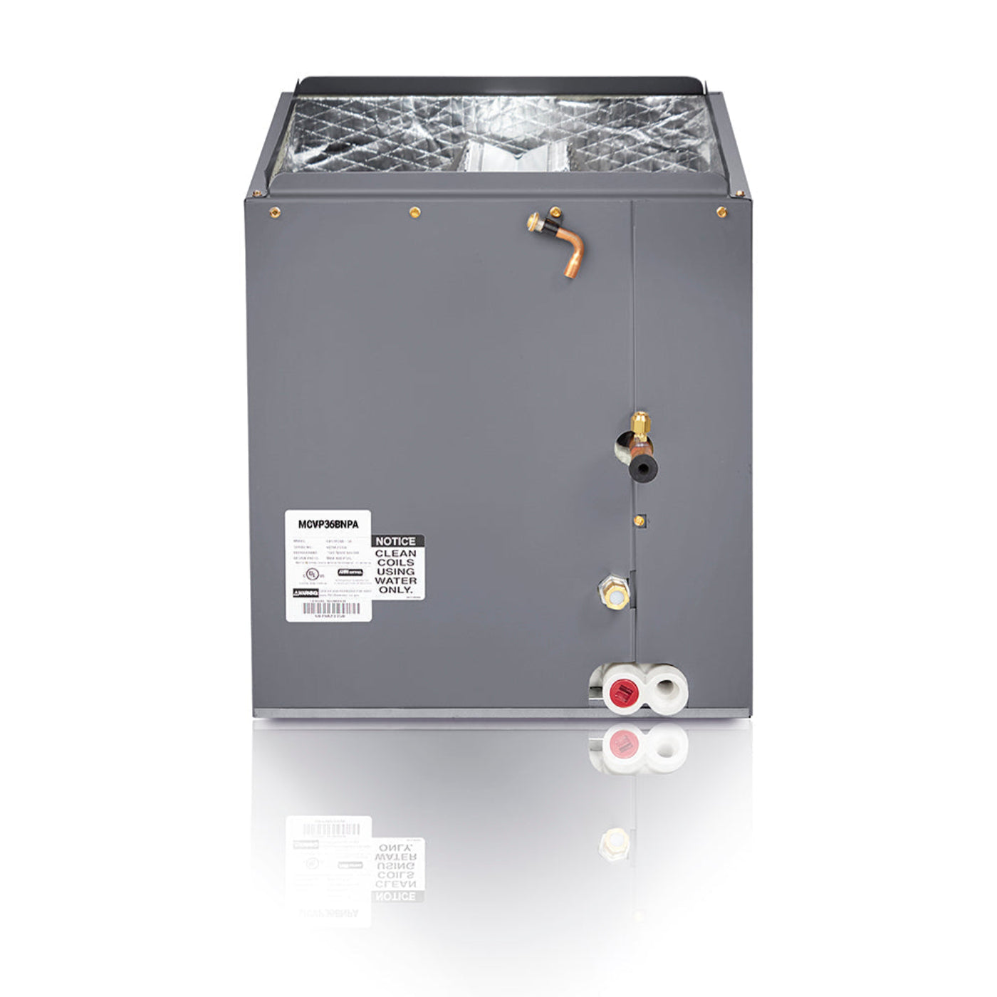 MRCOOL Signature 30K BTU, 2.5 Ton, 16 SEER, R410A Upflow Cased Evaporator Coil - 17.5-Inch Cabinet  - MCVP30BNPA