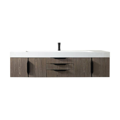 James Martin Vanities Mercer Island 72" Single Vanity - 389-V72S-AGR-G-DGG