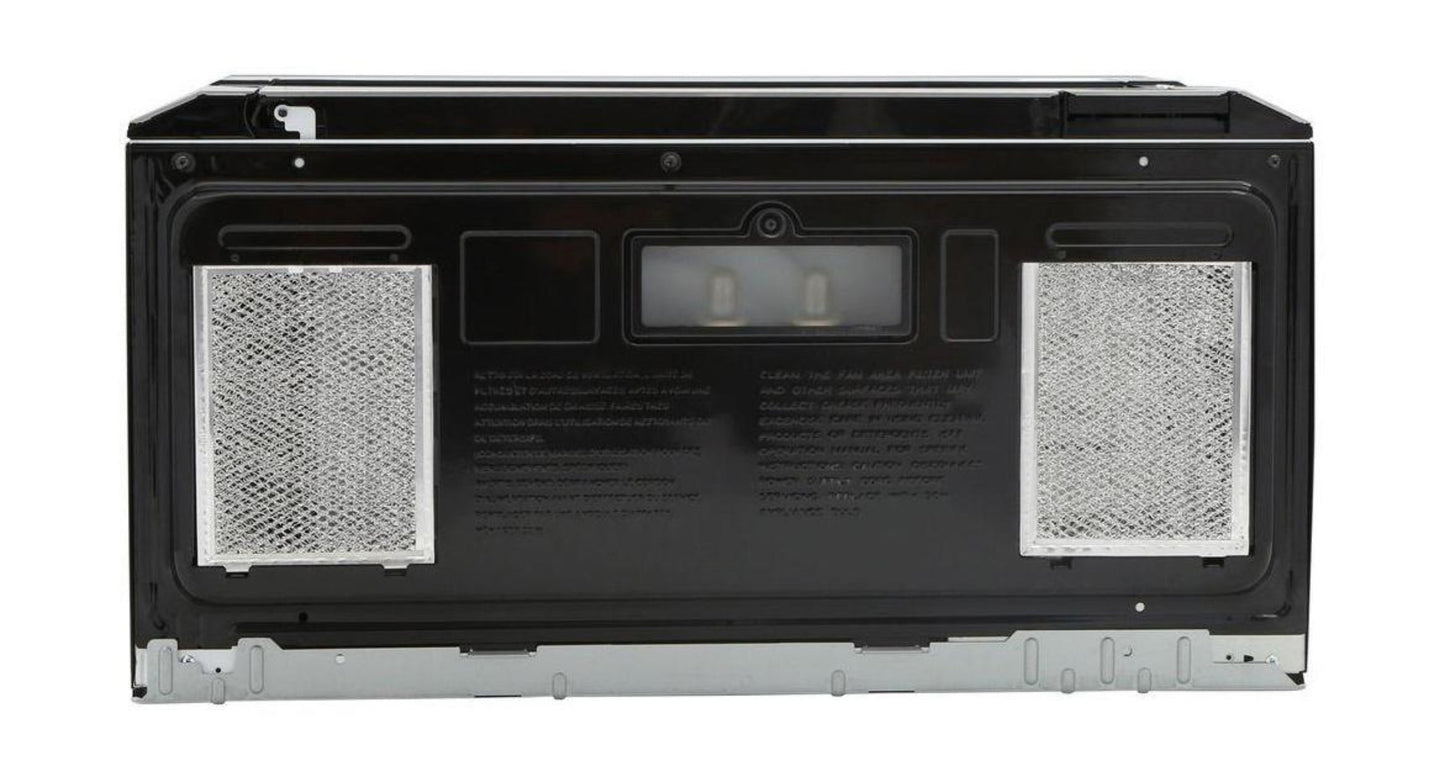 SHARP R1514TY 1.5 cu. ft. 1000W Sharp in Stainless Steel Over-the-Range Carousel Microwave Oven - R1514TY