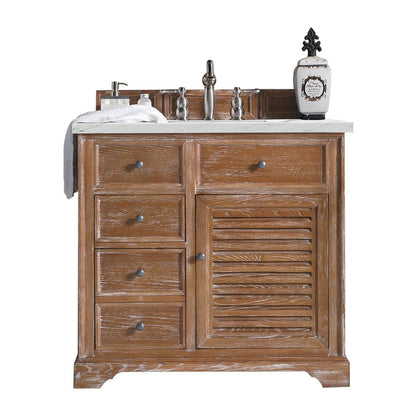 James Martin Vanities Savannah 36" Driftwood Single Vanity - 238-104-5511-3AF