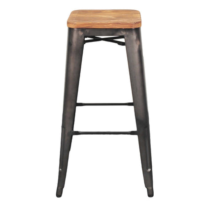 New Pacific Direct Metropolis Backless Bar Stool, (Set of 4) 938631-GM - 938631-GM