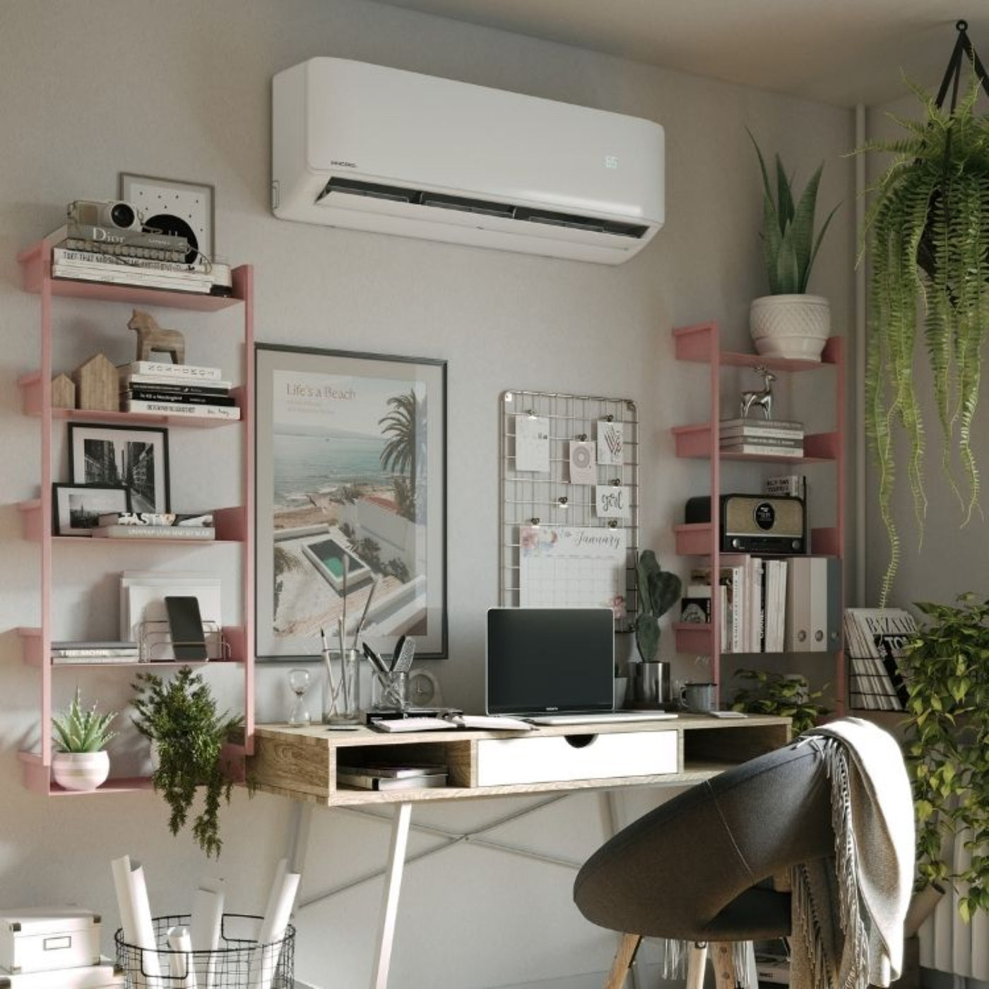 MRCOOL DIY 5th Gen 2-Zone 27,000 BTU Ductless Mini Split Air Conditioner & Heat Pump (9K+18K) - , DIY2-B-27HP0918