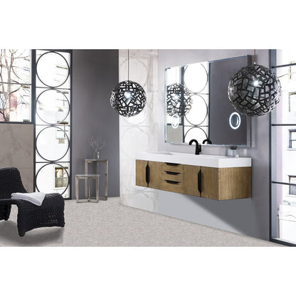 James Martin Vanities Mercer Island 72" Single Vanity - 389-V72S-AGR-G-DGG