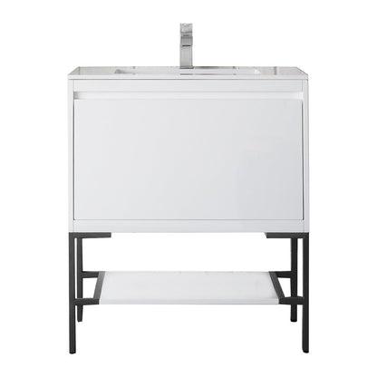 James Martin Vanities Milan 31.5" Single Vanity Cabinet - 801V31.5GWRGDCHB