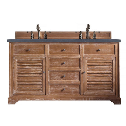 James Martin Vanities Savannah 60" Driftwood Double Vanity - 238-104-5611-3AF