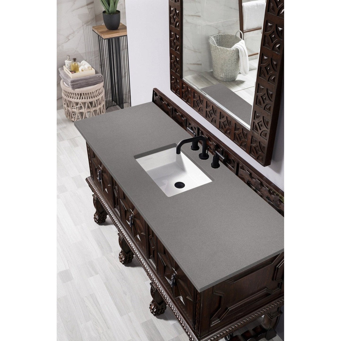 James Martin Vanities Balmoral 60" Single Vanity Cabinet - 150-V60S-ANW-3AF