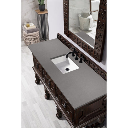 James Martin Vanities Balmoral 60" Single Vanity Cabinet - 150-V60S-ANW-3AF