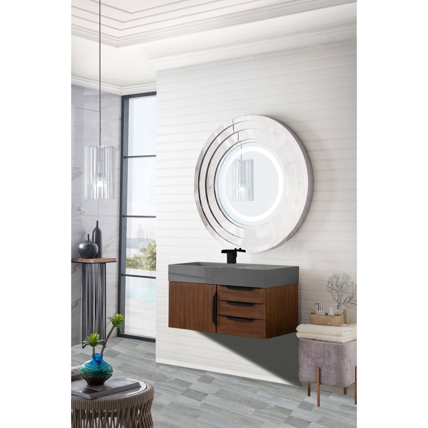 James Martin Vanities Mercer Island 36" Single Vanity - 389-V36-AGR-G-DGG