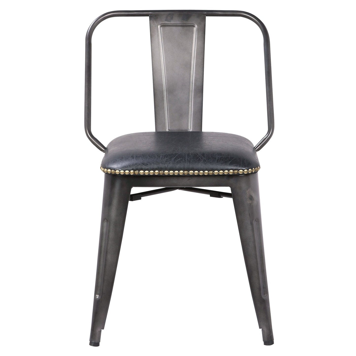 New Pacific Direct Brian PU Leather Metal Side Chair, (Set of 4)  - 9300030-240