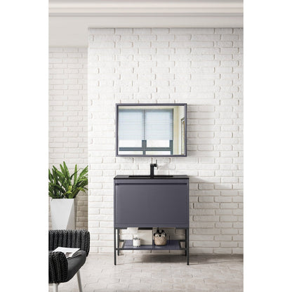 James Martin Vanities Milan 31.5" Single Vanity Cabinet - 801V31.5GWRGDCHB