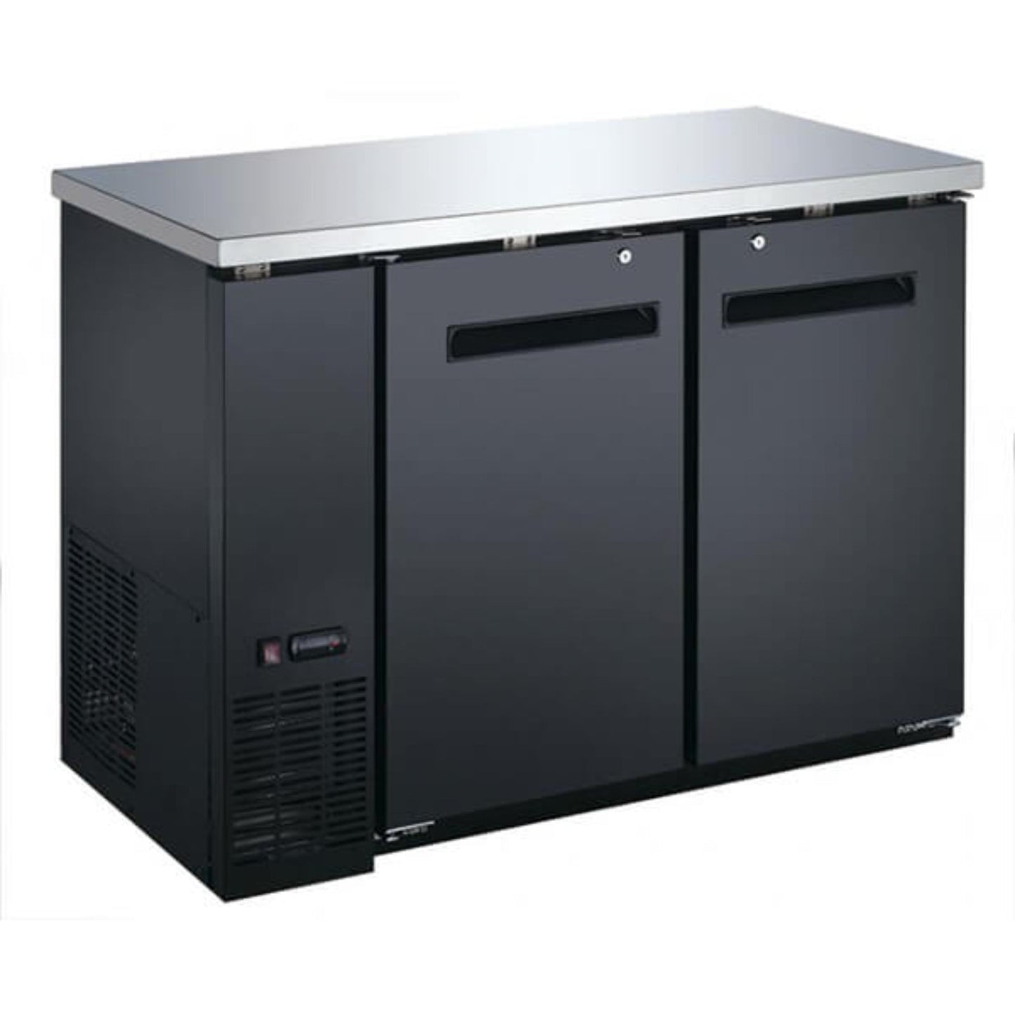 Omcan 49" Solid Door Back Bar Bottle Cooler - 11.8 Cu Ft - Omcan-50057