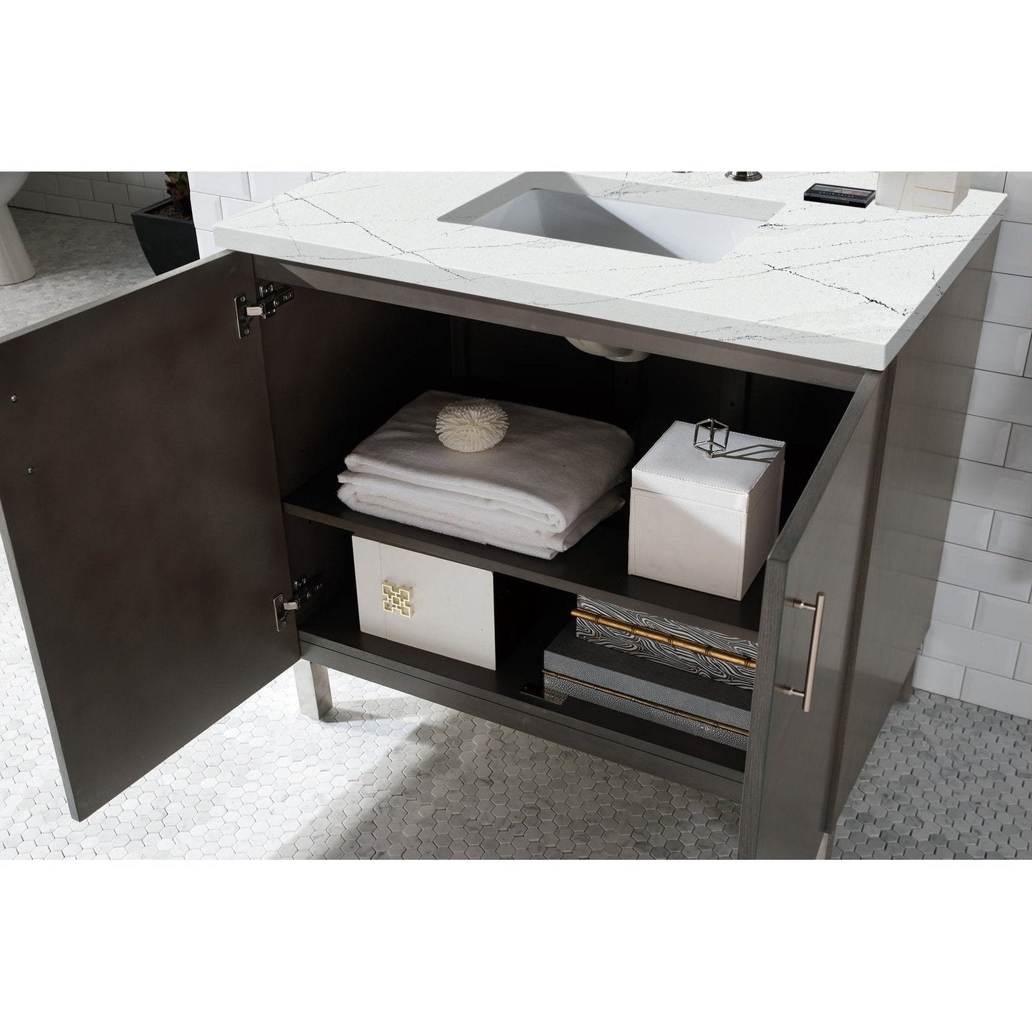 James Martin Vanities Metropolitan 36" Single Vanity - 850-V36-AWT-3AF