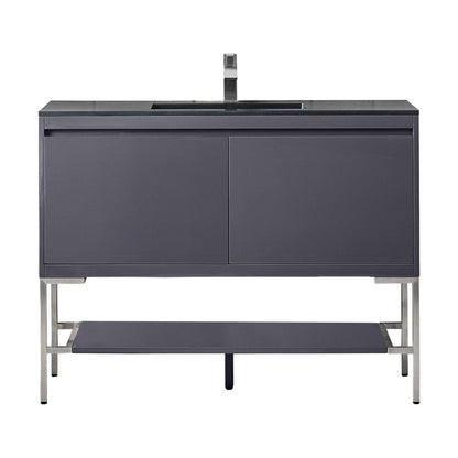 James Martin Vanities Milan 47.3" Single Vanity Cabinet - 801V47.3GWRGDCHB