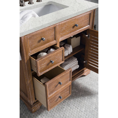 James Martin Vanities Savannah 36" Driftwood Single Vanity - 238-104-5511-3AF