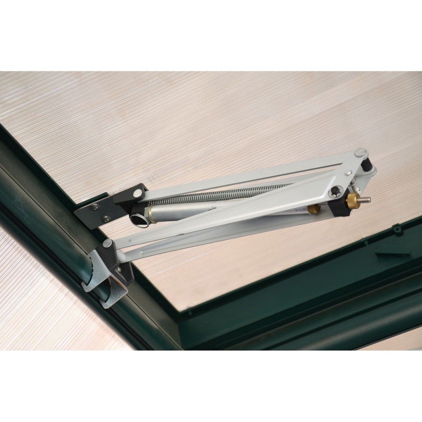 Palram - Canopia | 8x8 Ft Prestige Diffused Greenhouse Kit Package - Green With 6mm Twin-wall Polycarbonate Glazing - HG7308
