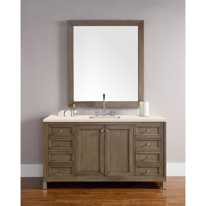 James Martin Vanities Chicago 60" Single Vanity - 305-V60S-WWW-3AF