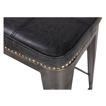 New Pacific Direct Metropolis PU Metal Counter Stool, (Set of 4)  - 9300028-240