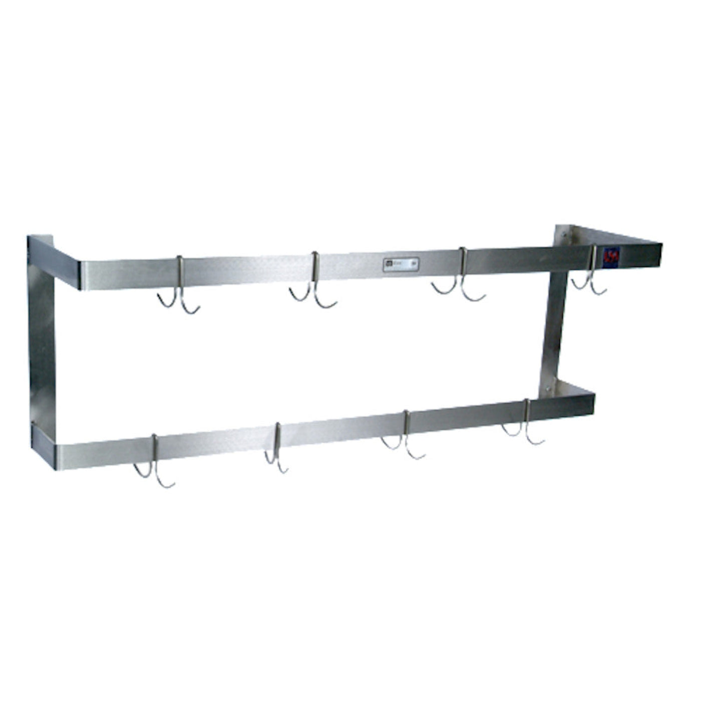 John Boos PRW21 Wall Mount 48" Double Bar Pot Rack - JBPRW21