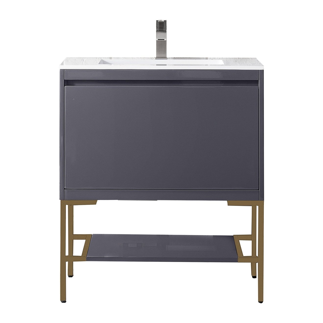 James Martin Vanities Milan 31.5" Single Vanity Cabinet - 801V31.5GWRGDCHB