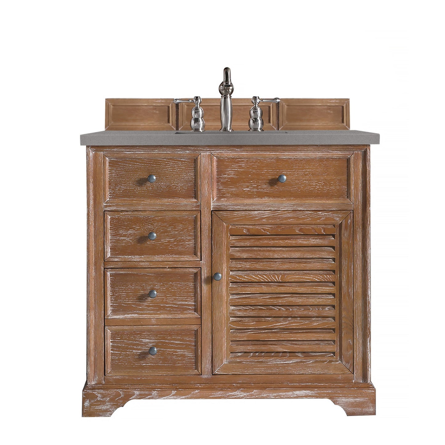 James Martin Vanities Savannah 36" Driftwood Single Vanity - 238-104-5511-3AF
