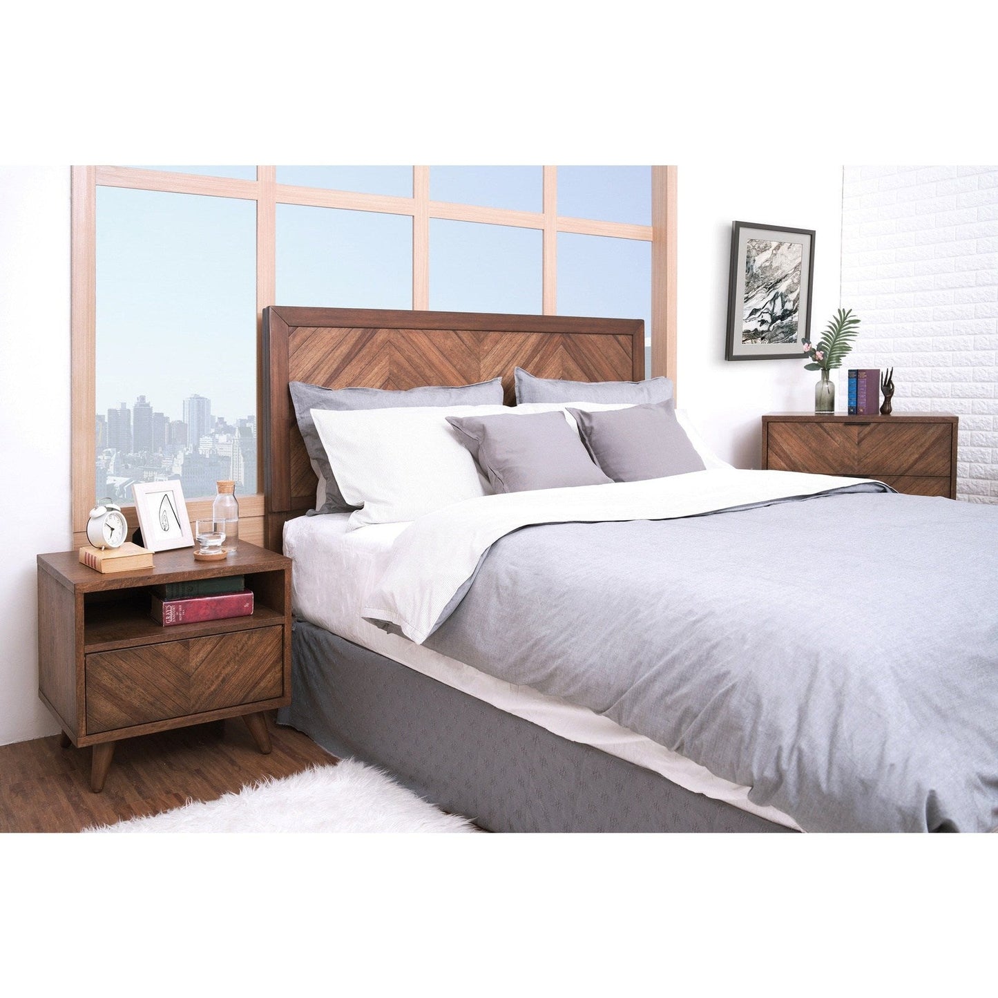 New Pacific Direct Piero Chevron Chest 3 Drawers  - 7800047