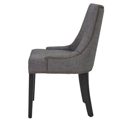 New Pacific Direct Charlotte KD Fabric Dining Chair, (Set of 2) 108237-SH-B
