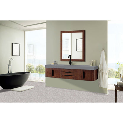 James Martin Vanities Mercer Island 72" Single Vanity - 389-V72S-AGR-G-DGG