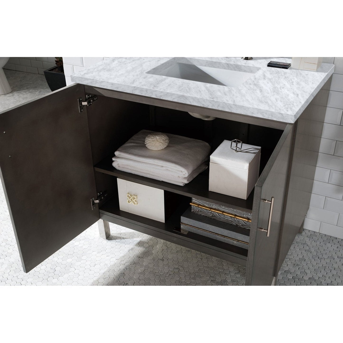 James Martin Vanities Metropolitan 36" Single Vanity - 850-V36-AWT-3AF