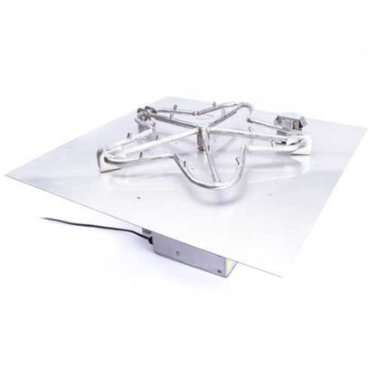 HPC 42″ Square Flat Pan Torpedo Burner Electronic Ignition System - TOR-42FSSEI-SQ-120VAC-NG