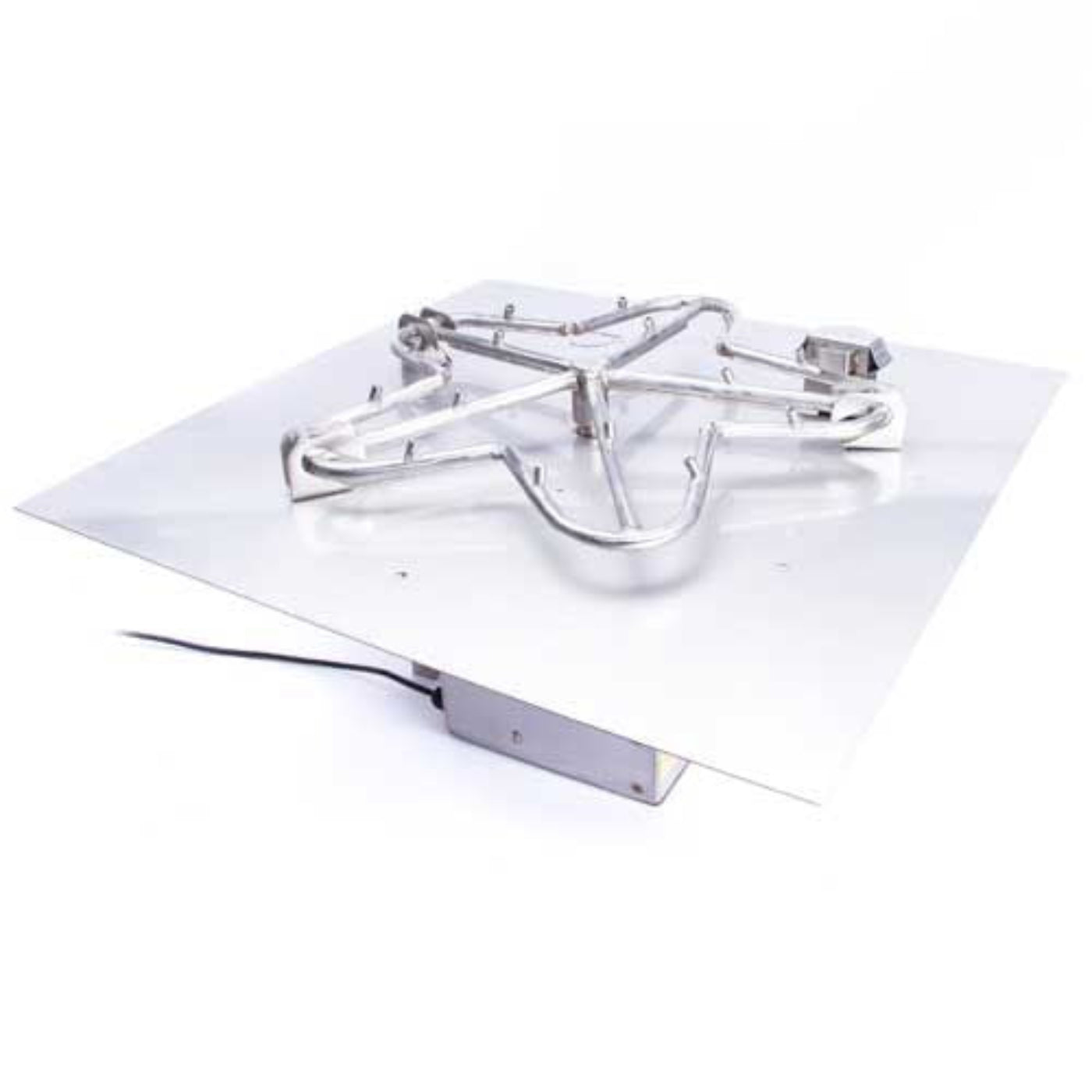 HPC 24″ Square Flat Pan Torpedo Burner Electronic Ignition System - TOR-24FSSEI-SQ-120VAC-NG